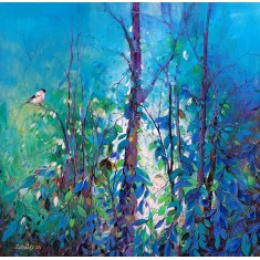 Zohaib Rind, 30 x 30 Inch, Acrylic on Canvas, Calligraphy Painting, AC-ZR-355